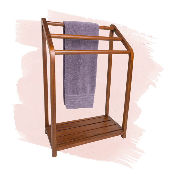 Westminster Teak Wood Waterproof Towel Shelf