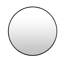 Grand miroir de salle de bain noir de 24 po avec support rond réfléchissant transparent pour une belle décoration intérieure