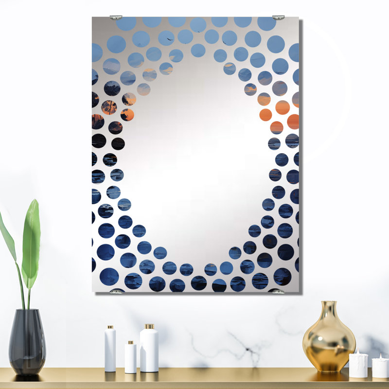 Rikkita - Miroir mural Coastal Sunset MIR132981, 32 po x 24 po