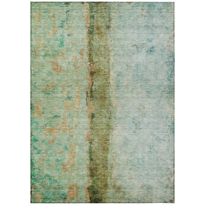 HomeRoots Rectangle Machine Woven Area Rug