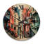 Horloge murale en bois massif Melentina-1797736299