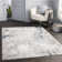 Tapis bleu foncé / beige tissé à la machine Addilyn