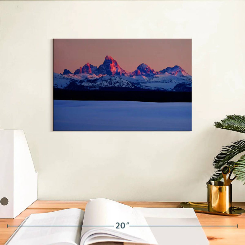 Alvord Grand Teton Winter Glow, H 8 po x l 12 po