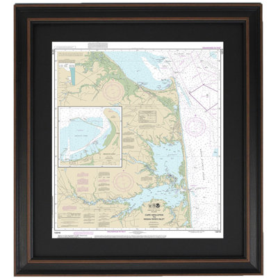 Rehoboth Beach; Rehoboth Bay | Nautical Chart | Framed Print