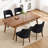 Upholstered Solid Wood Dining Side Chair-1558401752