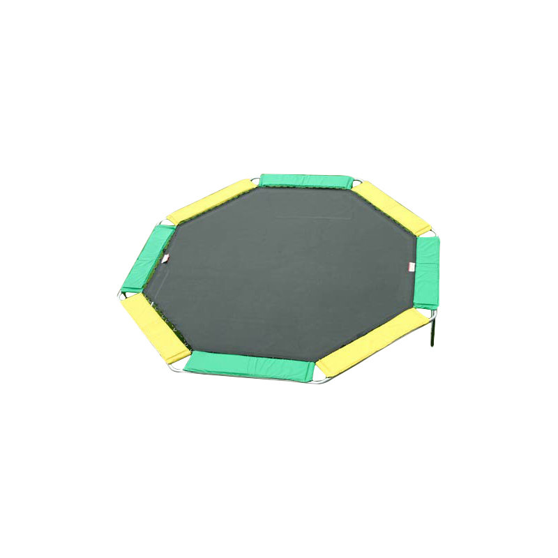 Trampoline octogone 16 pi, Vert / Jaune