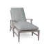 Croquet Aluminum 78.38" Long Reclining Single Chaise with Cushions-63361263-70085684-70085741
