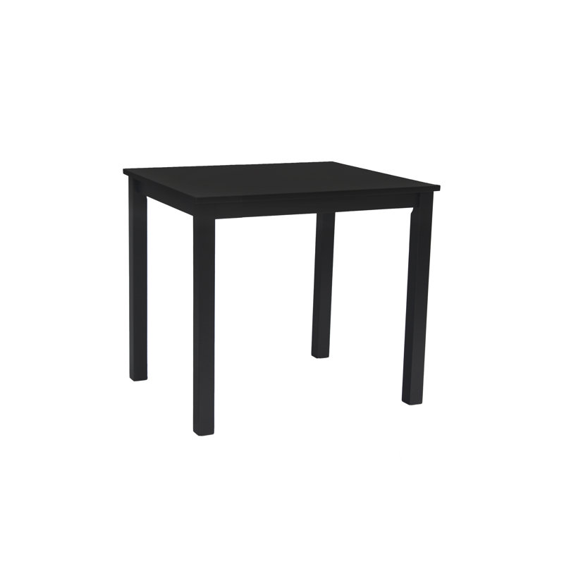 Seandrea Solid Wood Dining Table, Black