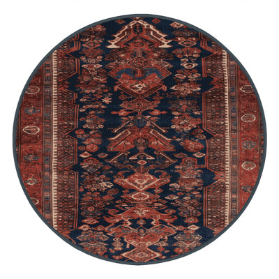 Machine Washable Persian Brown Area Rug