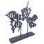 ANGEL FISH SHOAL Iron Ornament 33cm-92166231