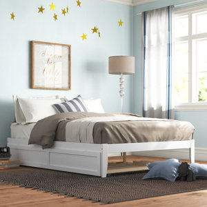 Aayanna Solid Wood Sturdy Platform Bed with Guest Trundle