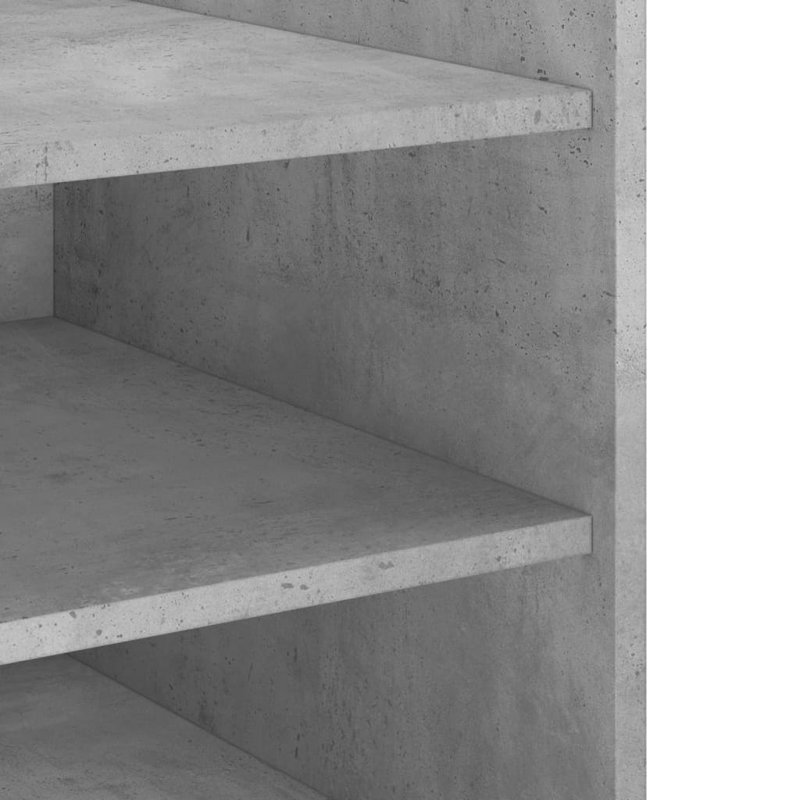 Rafnar 45cm W Manufactured Wood Bedside Table, Concrete Grey