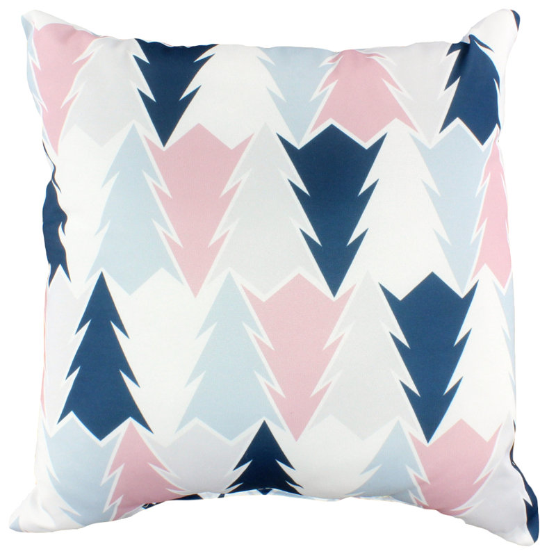  Coussin et insert Tree Square, Blanc / bleu