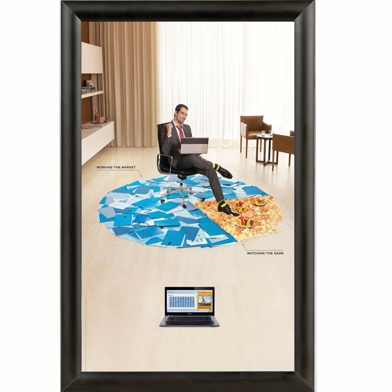 Black Aluminum Snap Open Wall Poster Frame