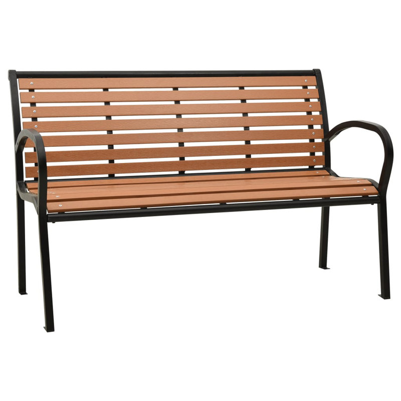 Wellard Outdoor Bench, Brown/Black