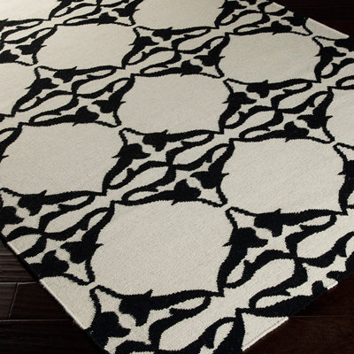 Tapis de zone géométrique blanche Atkins
