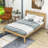 Lengel Wooden Frame Platform Bed with Wood Headboard-497936622