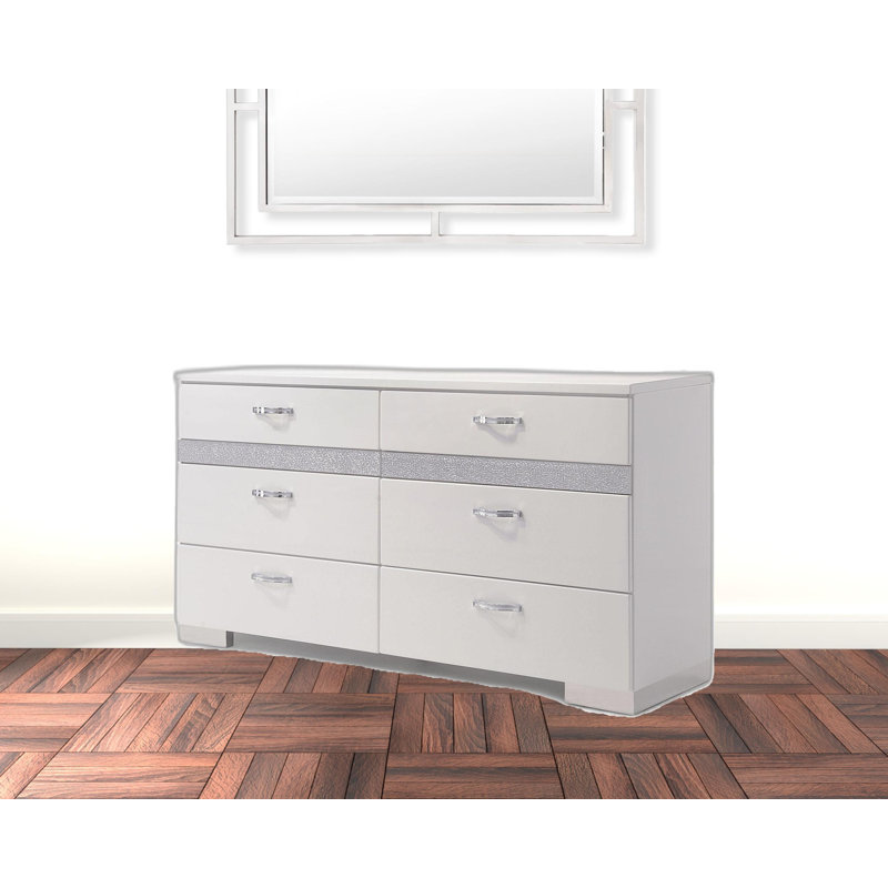 Commode double 8 tiroirs l 63 po