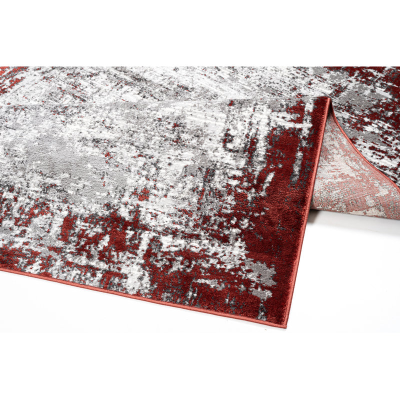 Abstract Area Rug, Terra, Rectangle 200 x 290 cm