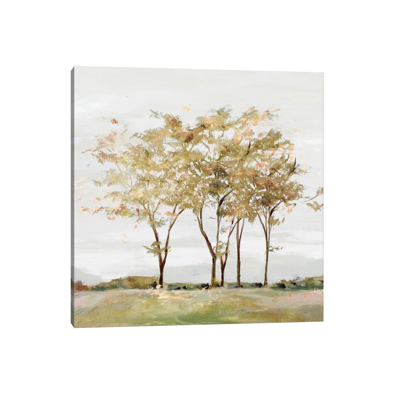 Golden Acre Wood by Isabelle Z - Print on Canvas, 93.98 cm H x 93.98 cm W x 1.91 cm D, Wrapped Canvas