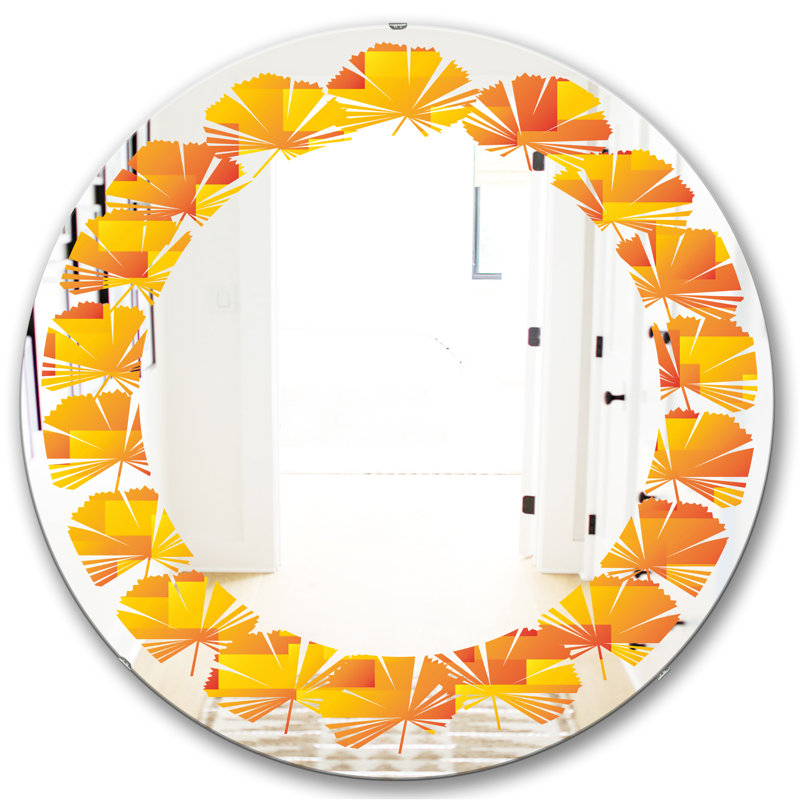 Miroir décoratif Leaves Square, H 31,5 po x l po