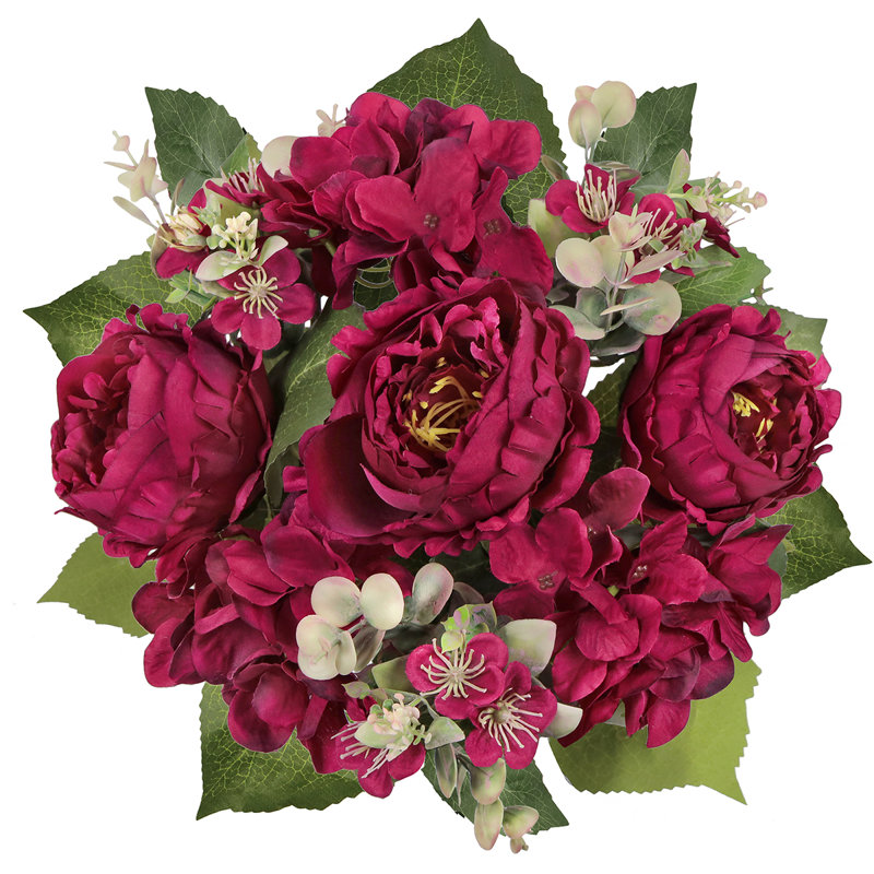 Mélange de pivoines et d'hortensias, Bourgogne