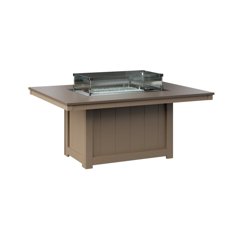 Foyer de table rectangulaire Berlin Gardens Donoma, Bronze martelé avec base en bois vieilli