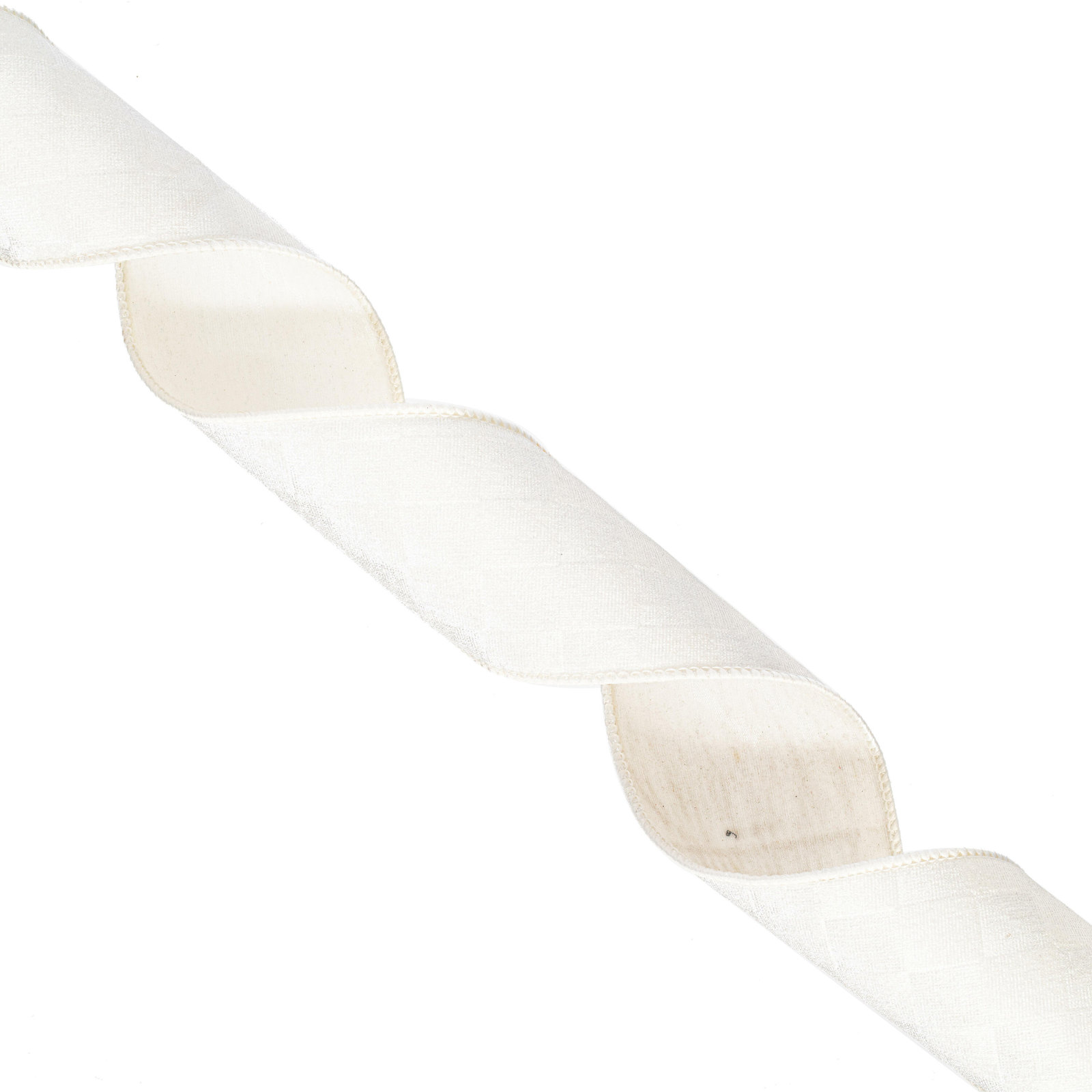 Vickerman 10yd Velvet Checkered Satin Back Ribbon., 0.2" H x 360" W x 2.5" D, White