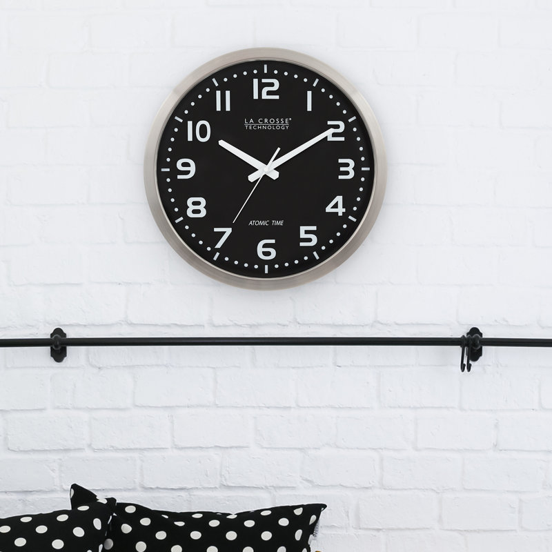 Weese 16" Stainless Steel Atomic Wall Clock