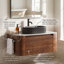 Meuble-lavabo en céramique 36 po avec lavabo et porte-serviettes gratuit en noyer 36 po-131373005-131373011