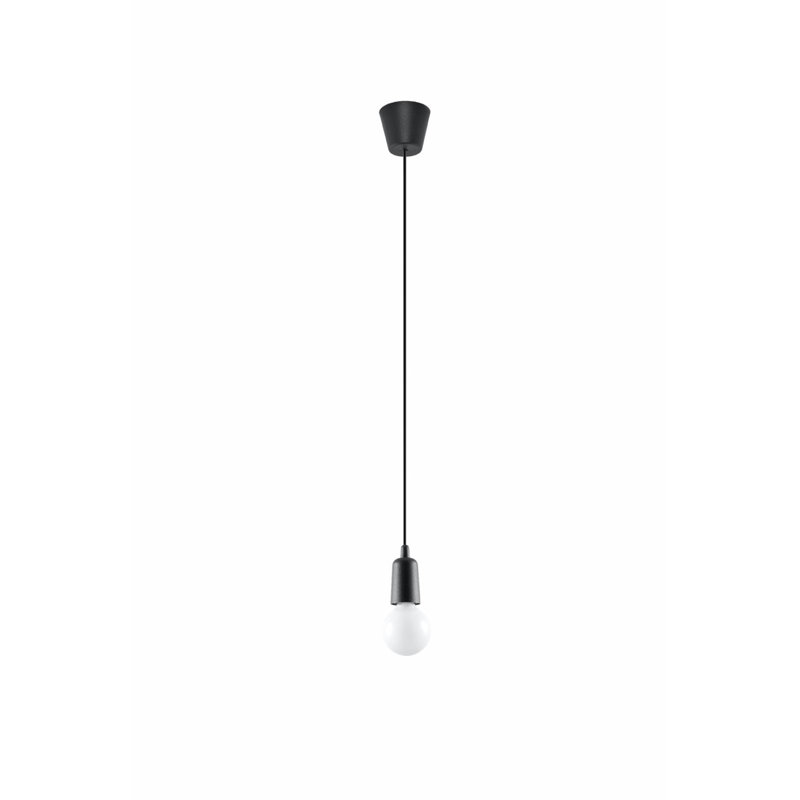 Anhua 1 - Light Bulb Pendant, Black