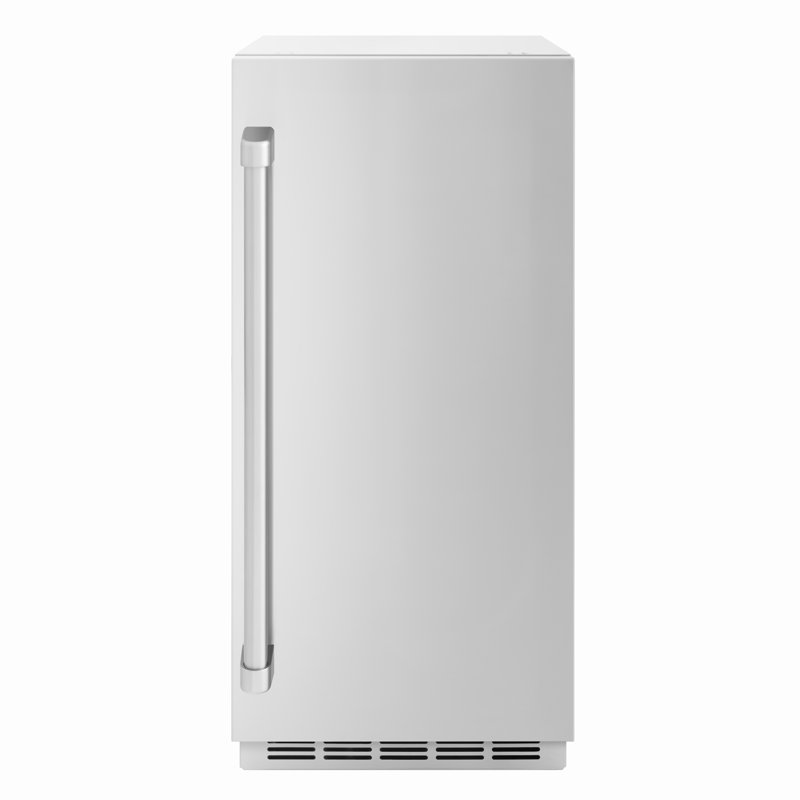 Machine à glaçons Gourmet de 15 po avec pompe de drainage et porte en acier inoxydable ZLINE de ZLINE