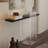 Modern Black Solid Wood Console Table-1050931637