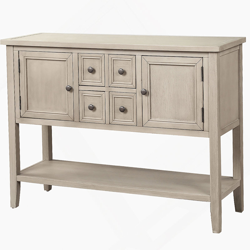 Buffet avec tablette inférieure Cambridge Series Buffet, Gris antique