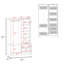 Armoire Thatcher - garde-robe, rangement pour chaussures et 2 tiroirs, blanc
