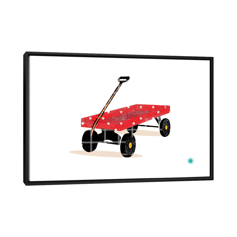 Wagon - Imprimé, Pas de tapis, H 40 po x l 60 po x 1,5 po, Toile avec cadre noir