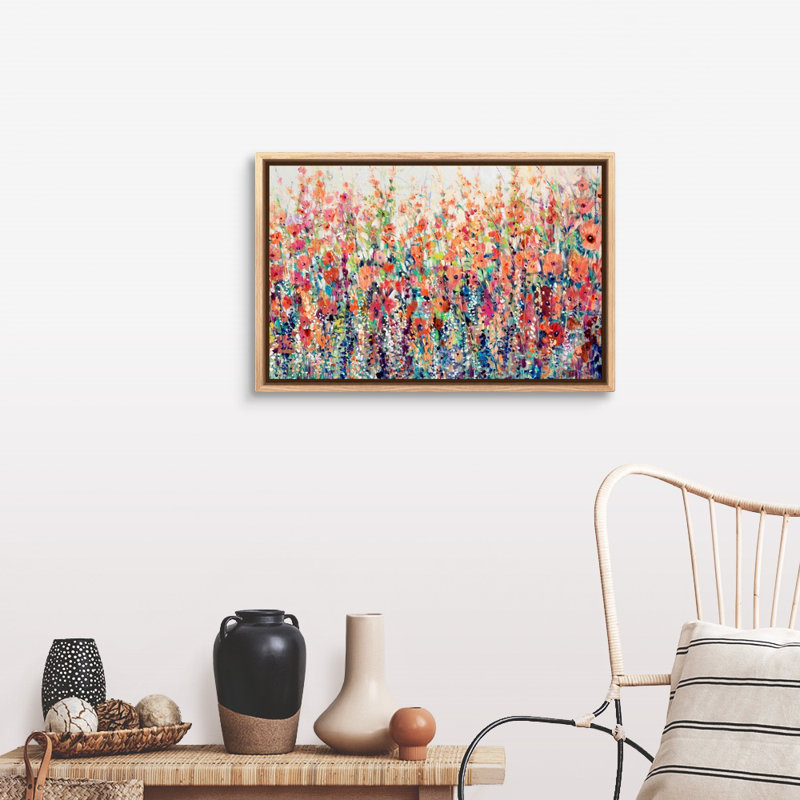 " Flourish Of Spring " by Timothy O' Toole, 13.25" H x 19.25" W, Natural Floater Frame Canvas