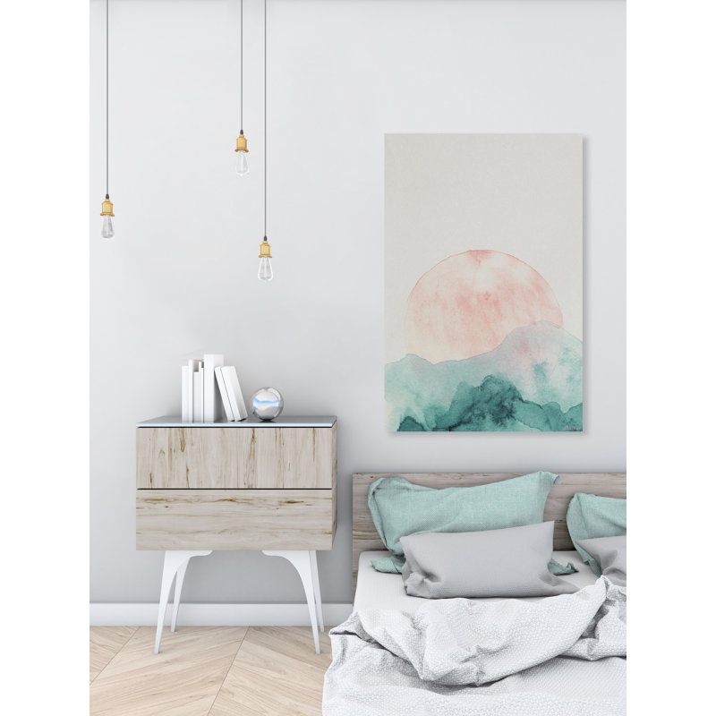 Mountain Sunrise - Wrapped Canvas Painting, 152 cm H x 101 cm W