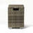Rattan Fire Pit Table with Tank Holder and Ceramic Tile Tabletop