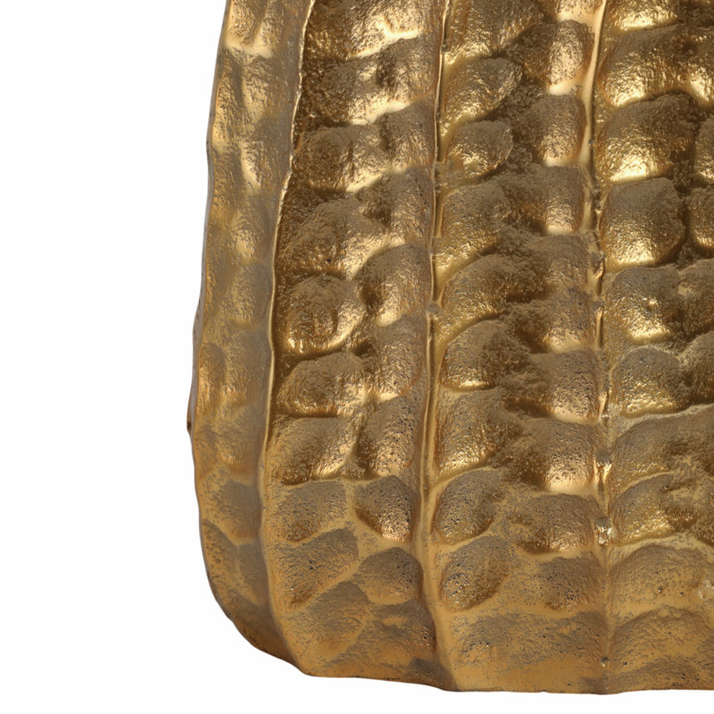 Vase en métal Kasam Glam Modern, H 14 po x l 8 po x P 4 po