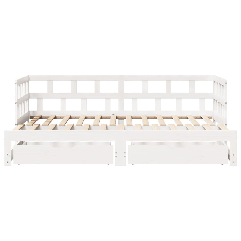 Rojerio Solid Wood with Trundle, Single (3'), Natural