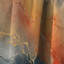 Teal Orange Bold Abstract Flow Collage II - Dams Blackout Abstract Curtain - 1 Panel-107824202