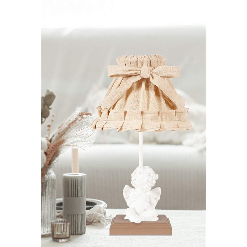 Lampe de table 16,5 po, Beige, Brun
