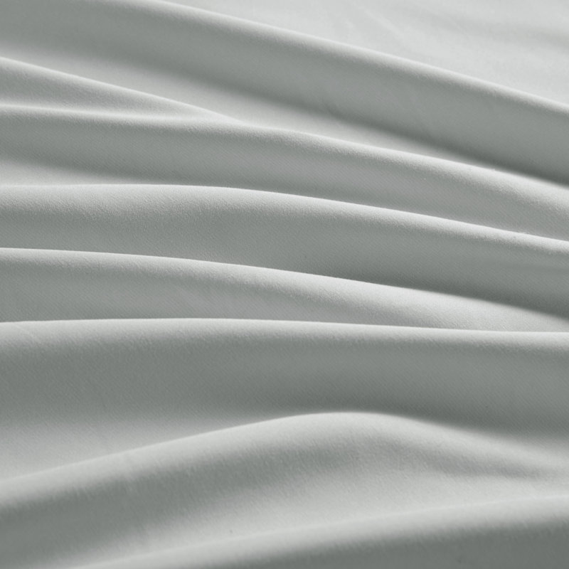 Drap-housse en microfibre Coolmax, Lit simple, Gris