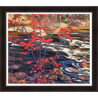 A.Y. Jackson LTD ED Group of Seven "Red Maple" - Framed Art Print 28"x24"