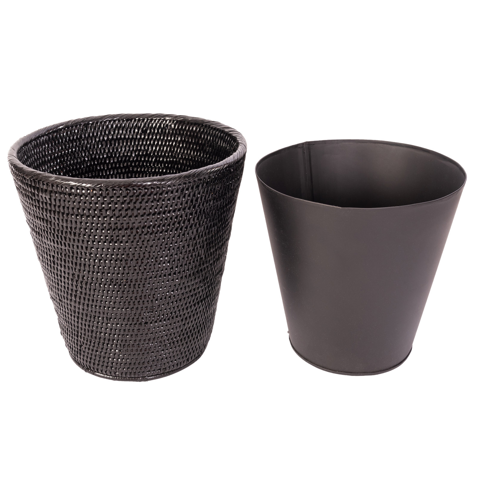 Cloverly 4gal Waste Basket, Tudor Black