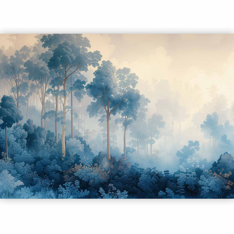 Papier peint pour enfants, conte de fées, forêt bleue, L 124 po x l 177 po