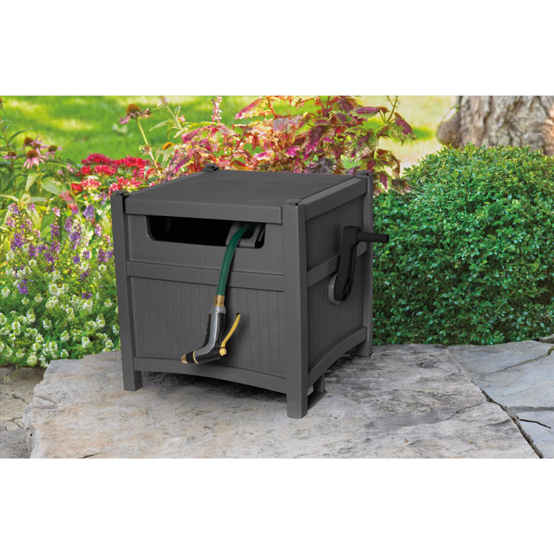 Suncast Smart Tube 175 ft. Brown Retractable Free Standing Hideaway Hose Reel Suncast Smart Tube 175 ft. Brown Retractable Free Standing Hideaway Hose Reel