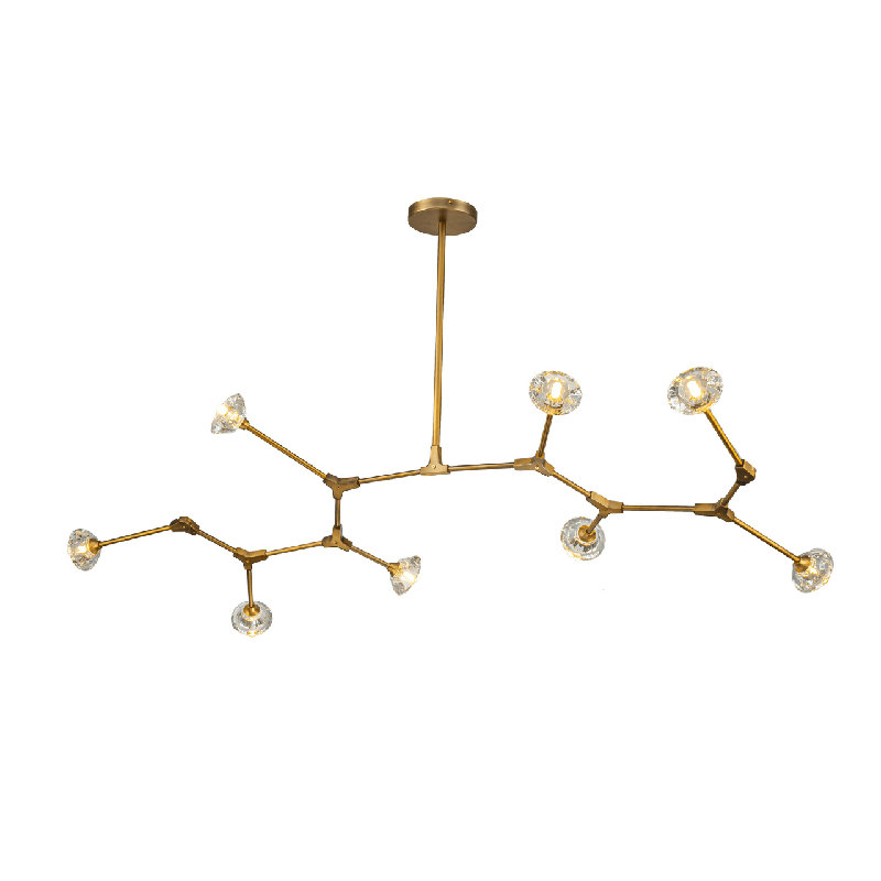 Nebula Crystal Bronze Sputnik Chandelier