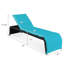Chaise longue inclinable avec coussin Luciana-1085350543